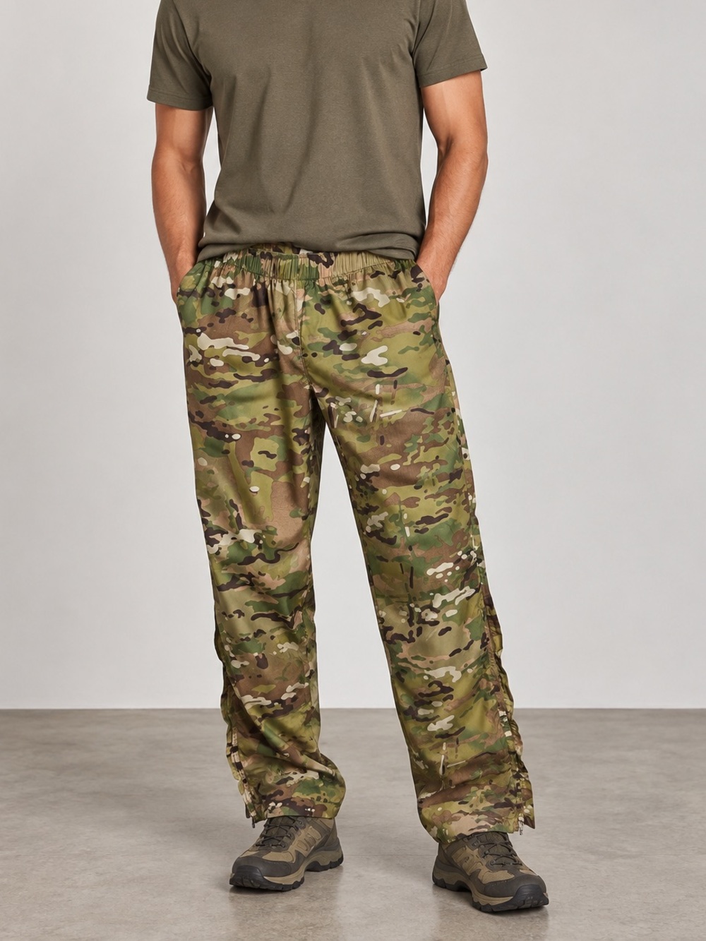 WT Tactical Multicam Camo Lightweight Nylon Tactical Pants Men’s L USA Made